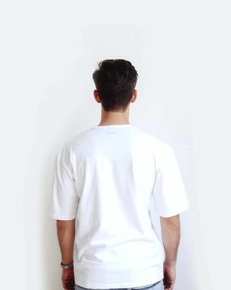 Men Oversize White Tee