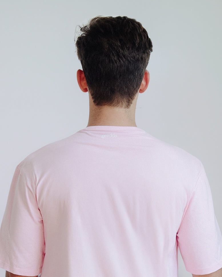 Men Oversize Soft Rose Tee