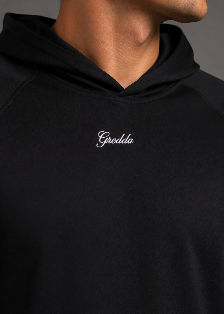 Hooded Pro Performance Tee Black
