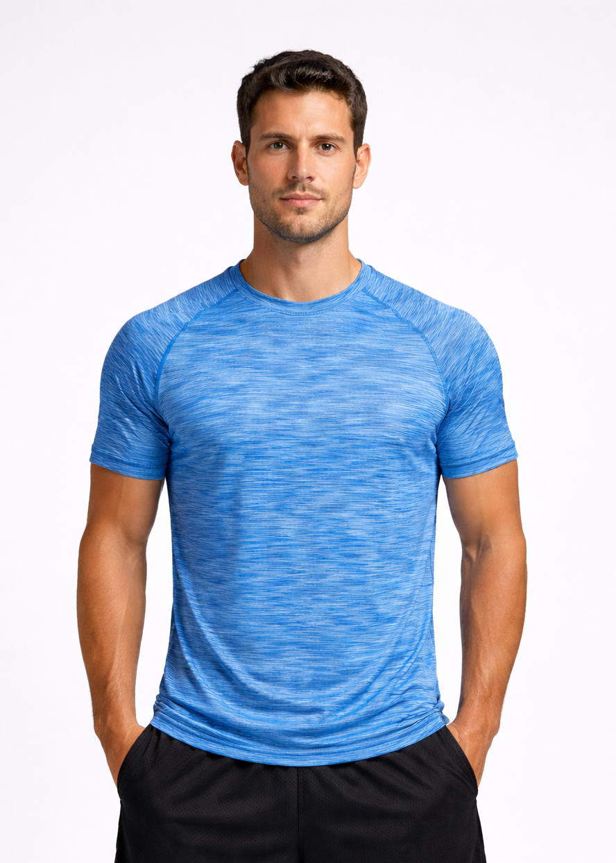Ranglan Pro Performance Tee Skye Blue Jaspe