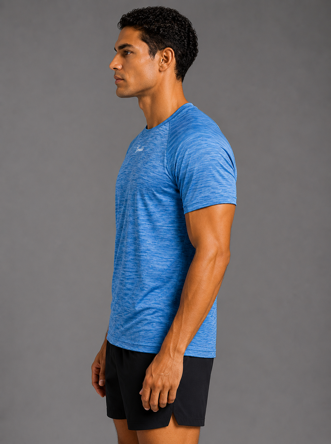 Ranglan Pro Performance Tee Skye Blue Jaspe