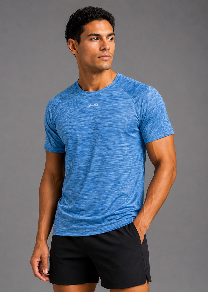 Ranglan Pro Performance Tee Skye Blue Jaspe
