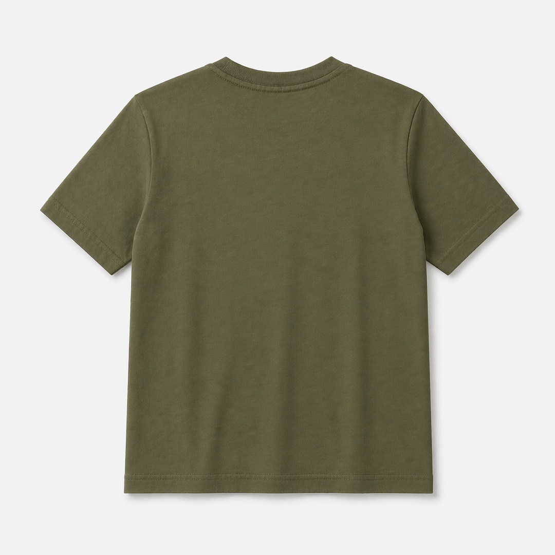 Essential Kids Tee Olive Green