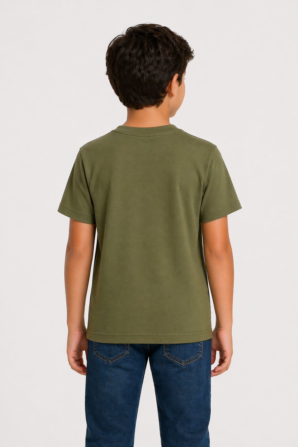 Essential Kids Tee Olive Green