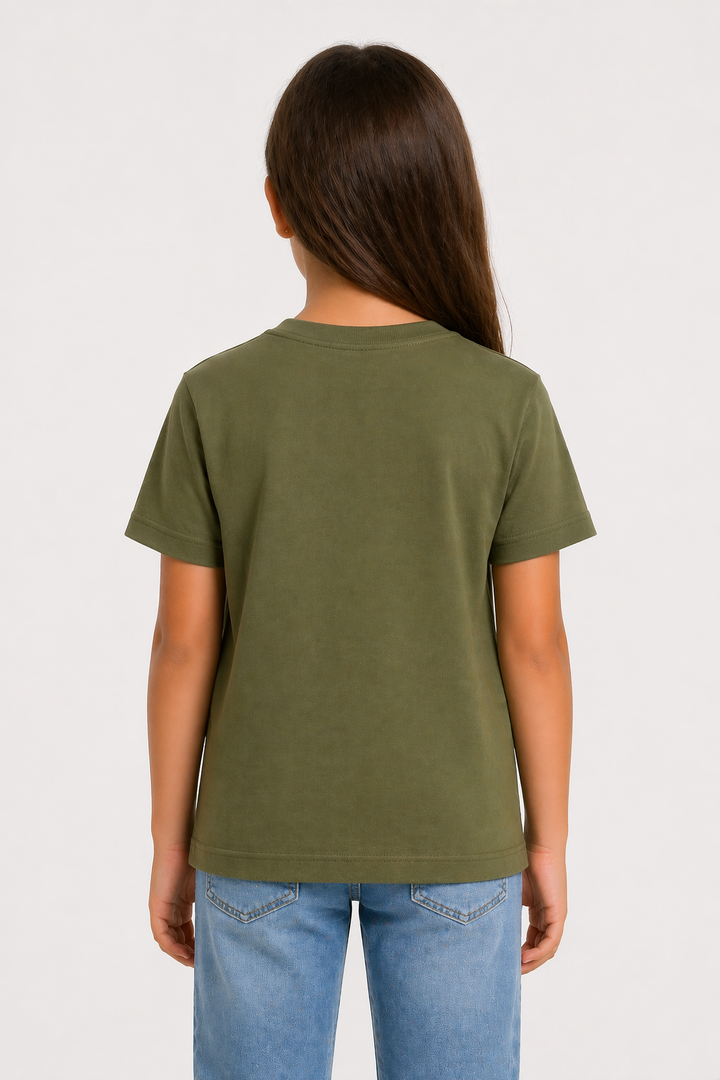 Essential Kids Tee Olive Green