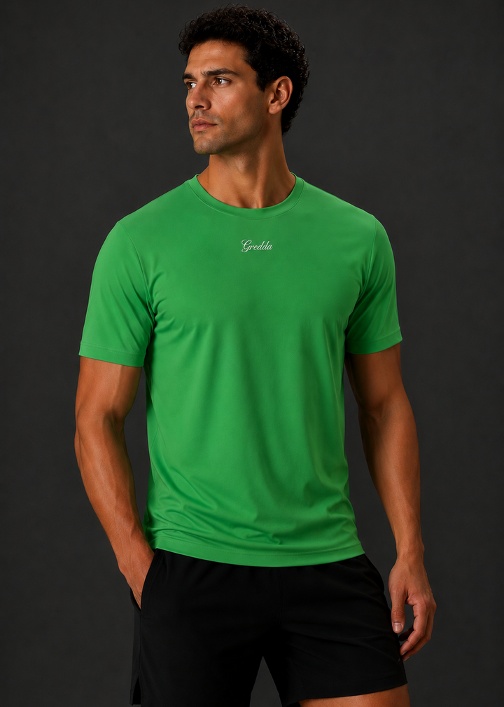Essential Performance Tee Palm Green