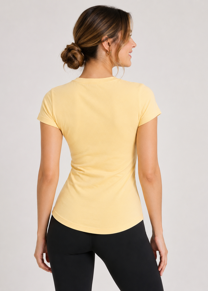 Playera Ultra Soft Warm Ivory Yellow