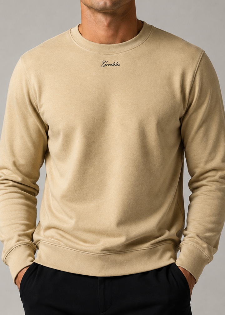 Cloud Terry Crew Warm Sand