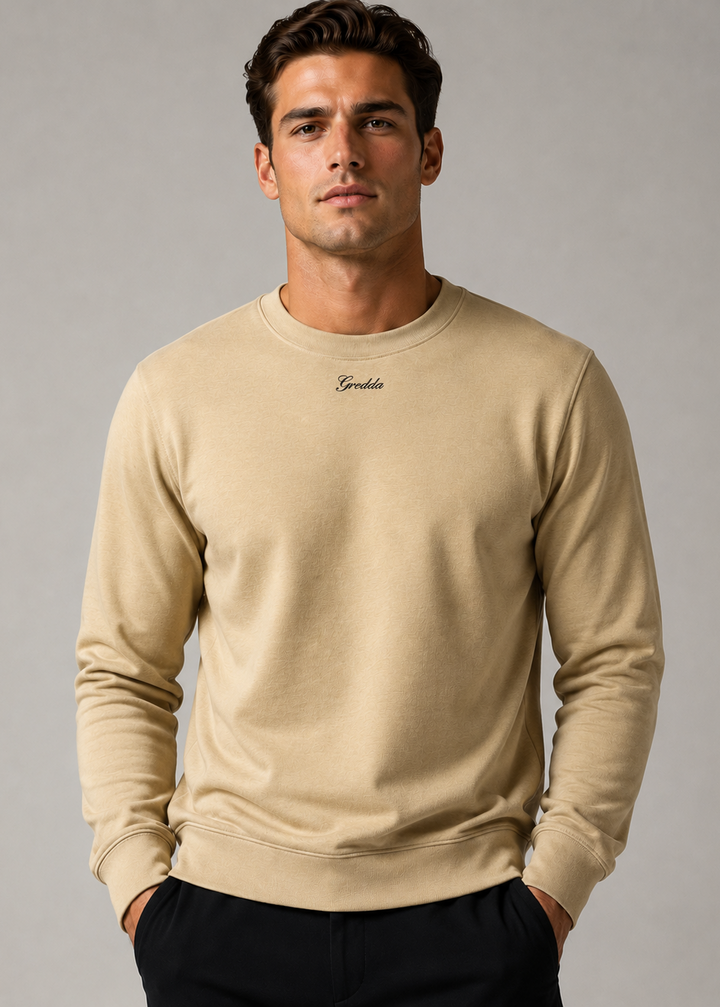 Cloud Terry Crew Warm Sand