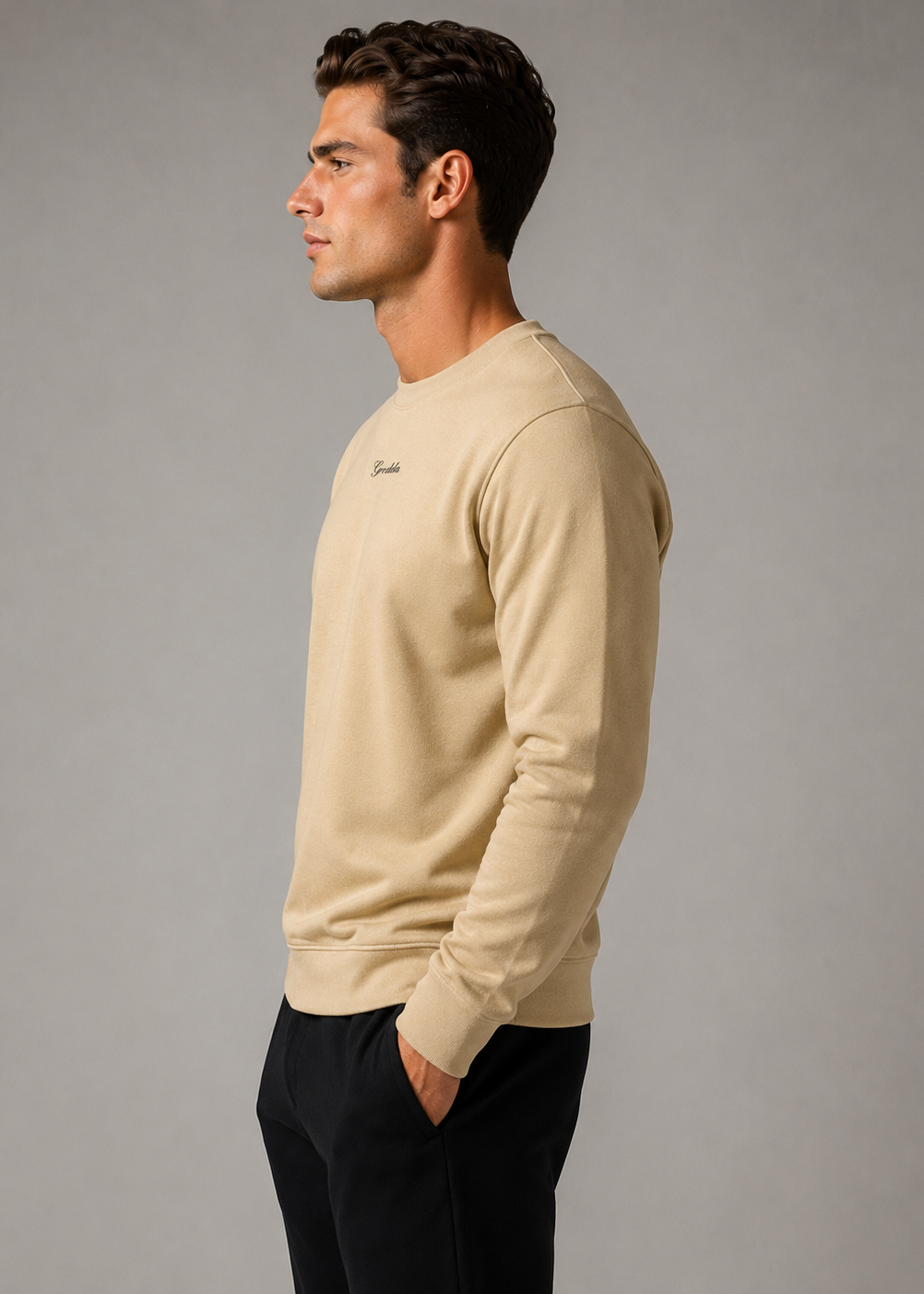 Cloud Terry Crew Warm Sand