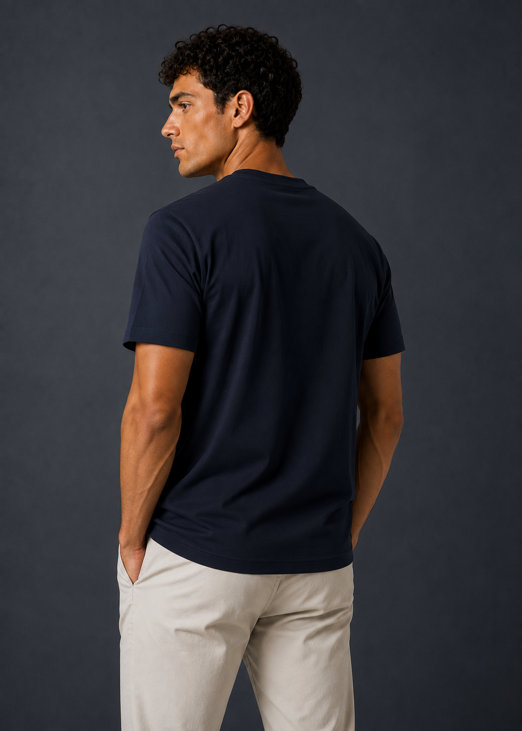 Playera Premium Esencial Navy
