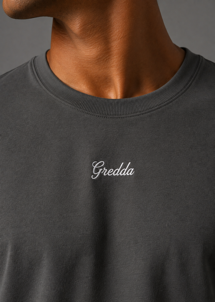 Playera Premium Esencial Gris Oxford