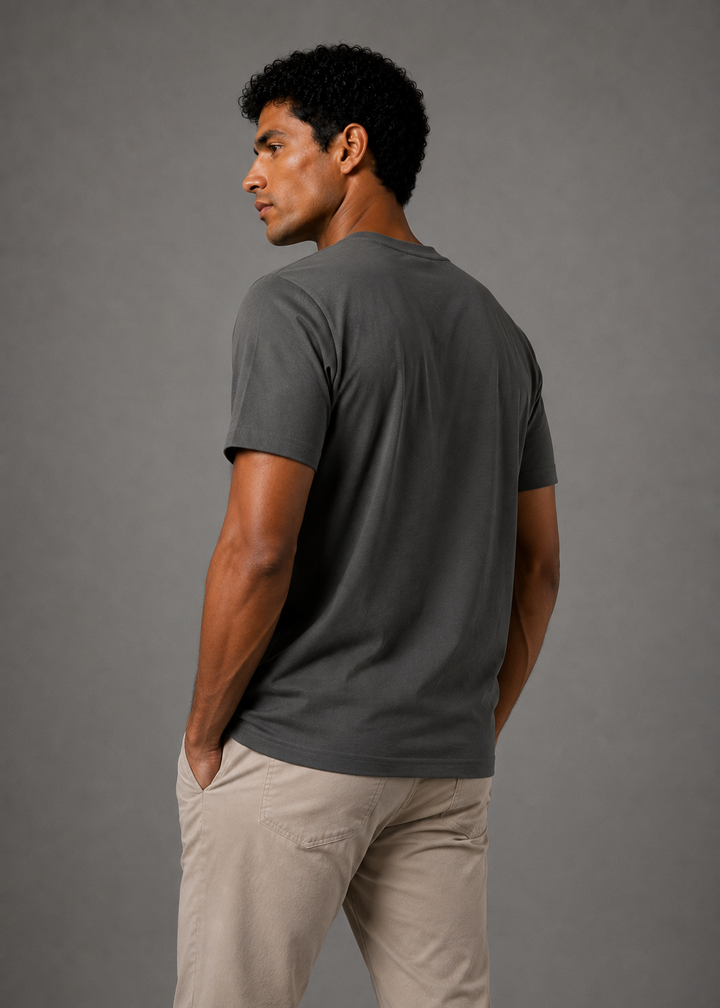Playera Premium Esencial Gris Oxford