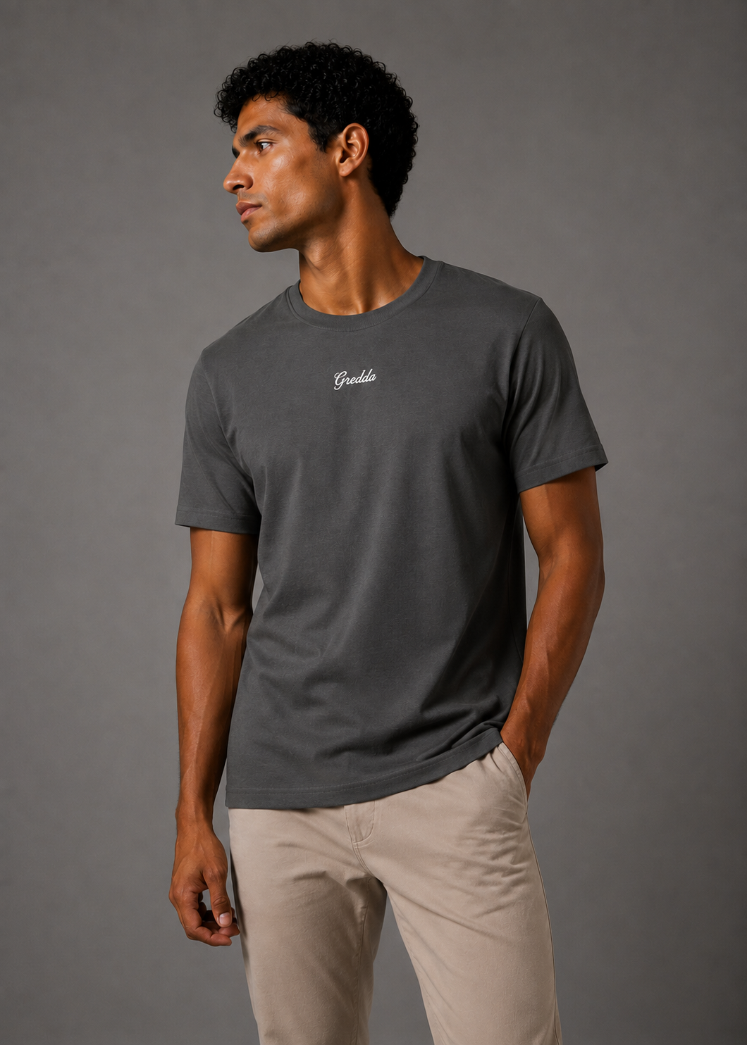 Playera Premium Esencial Gris Oxford