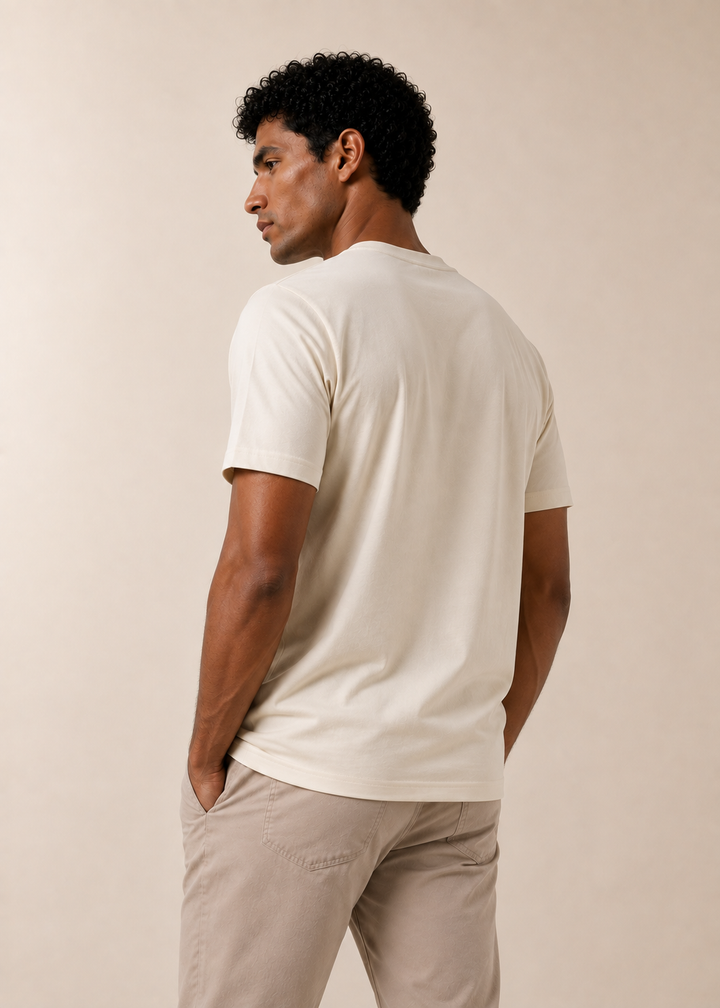 Playera Premium Esencial Marfil