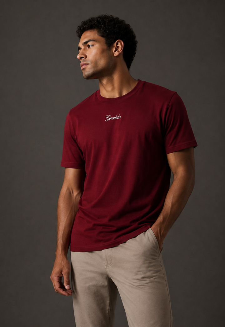 Playera Premium Esencial Wine
