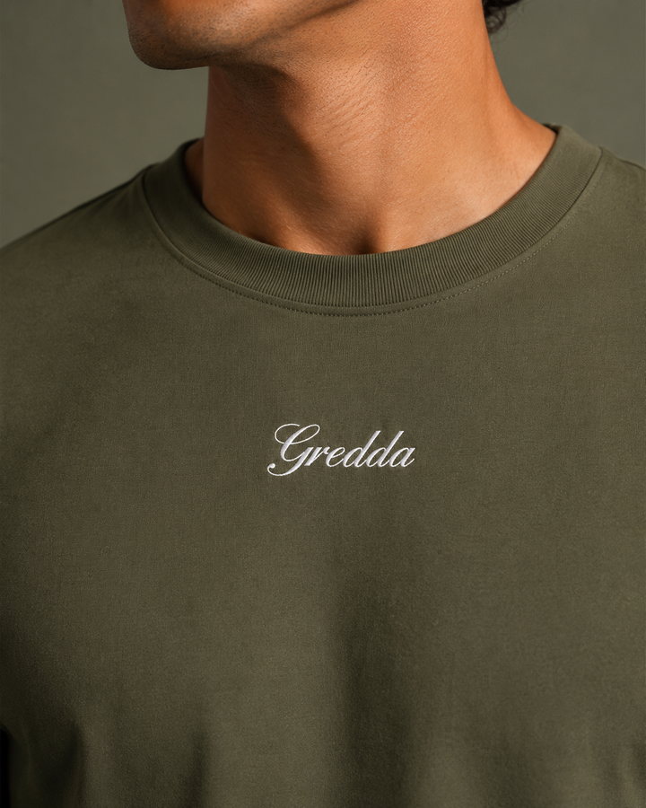 Playera Premium Esencial Olive Green