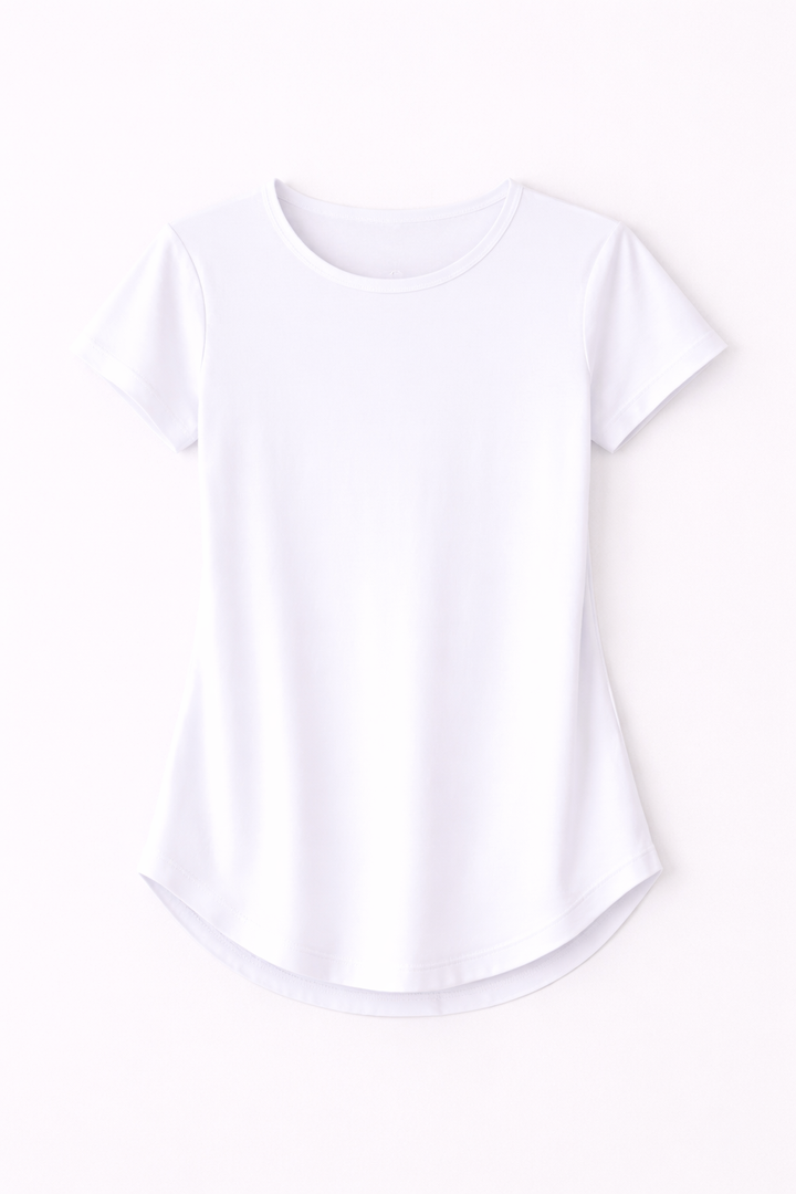 Ultra Soft Cross Tee White