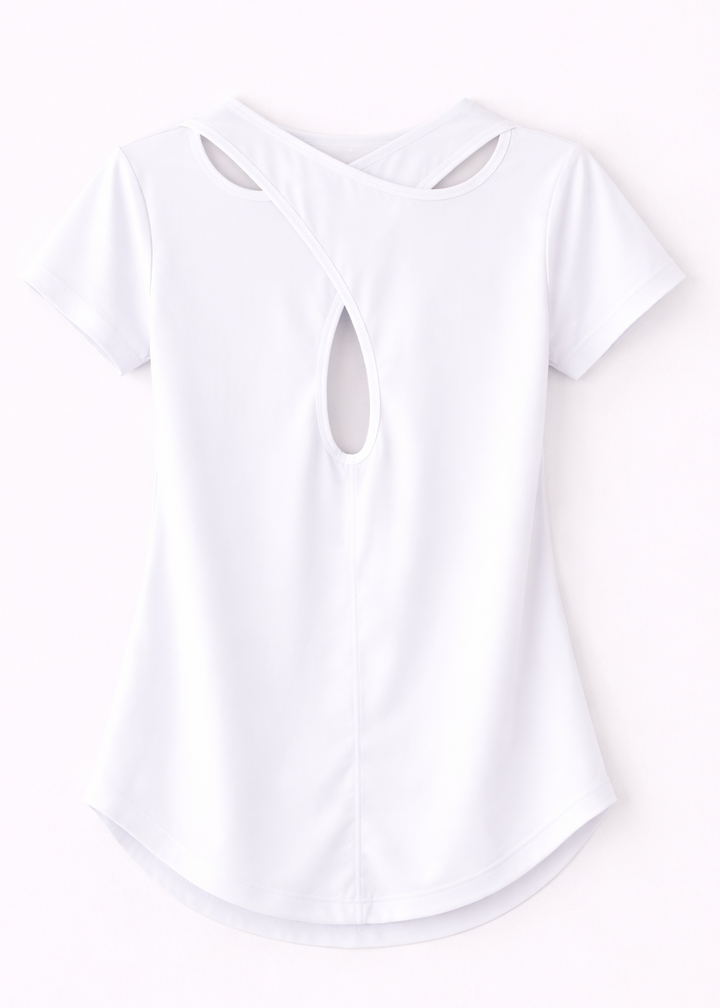 Ultra Soft Cross Tee White