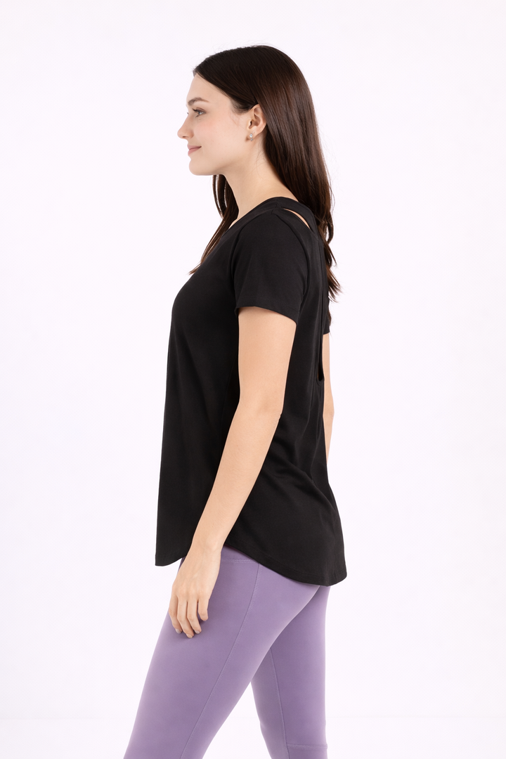 Ultra Soft Cross Tee Black