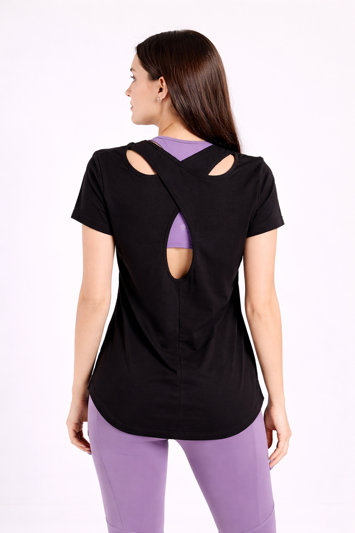 Ultra Soft Cross Tee Black