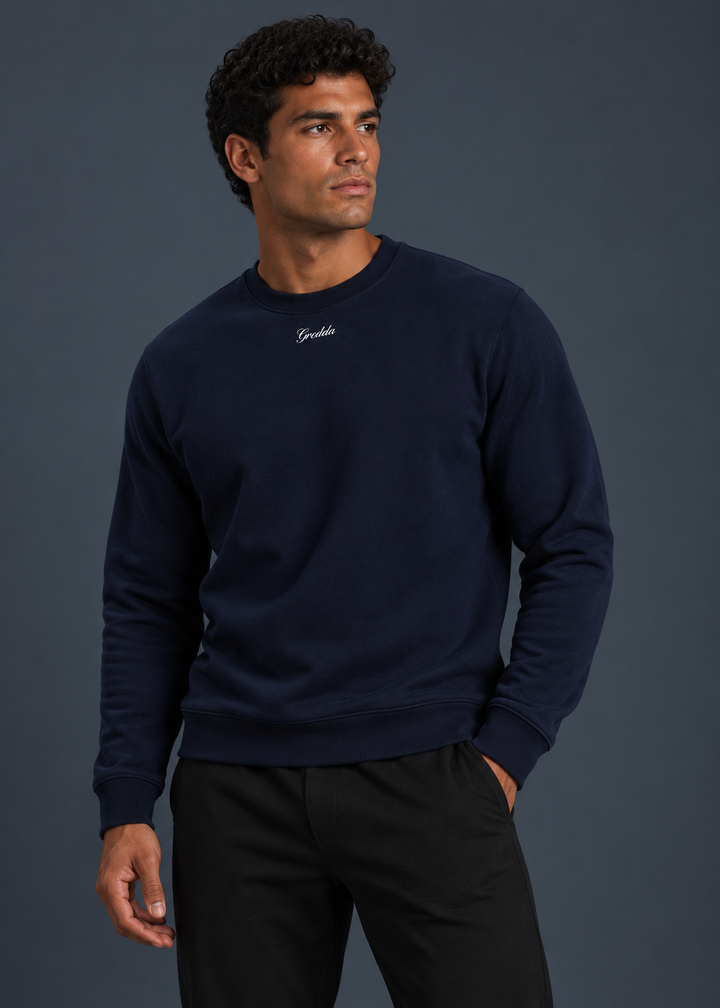 Essential Crew Neck Navy