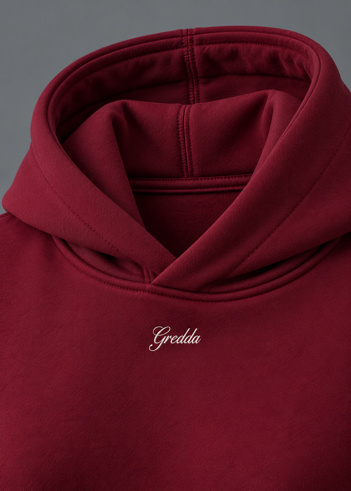 Cloud Comfort Hoodie Dama Burgundy