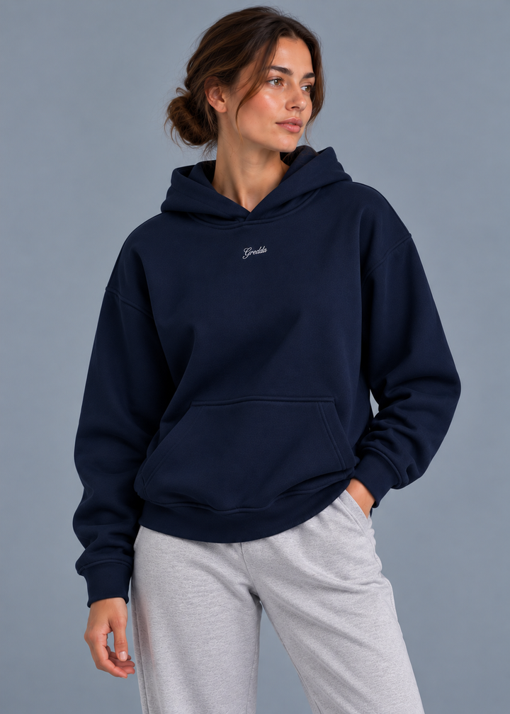 Cloud Comfort Hoodie Dama Navy Blue