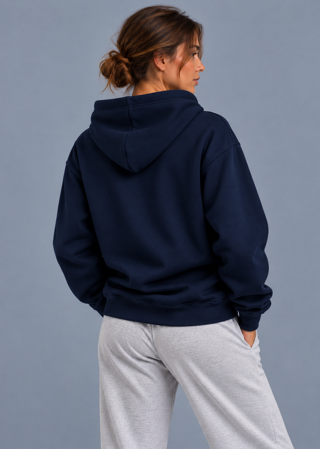 Cloud Comfort Hoodie Dama Navy Blue
