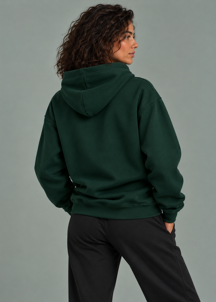 Cloud Comfort Hoodie Dama Dark Green