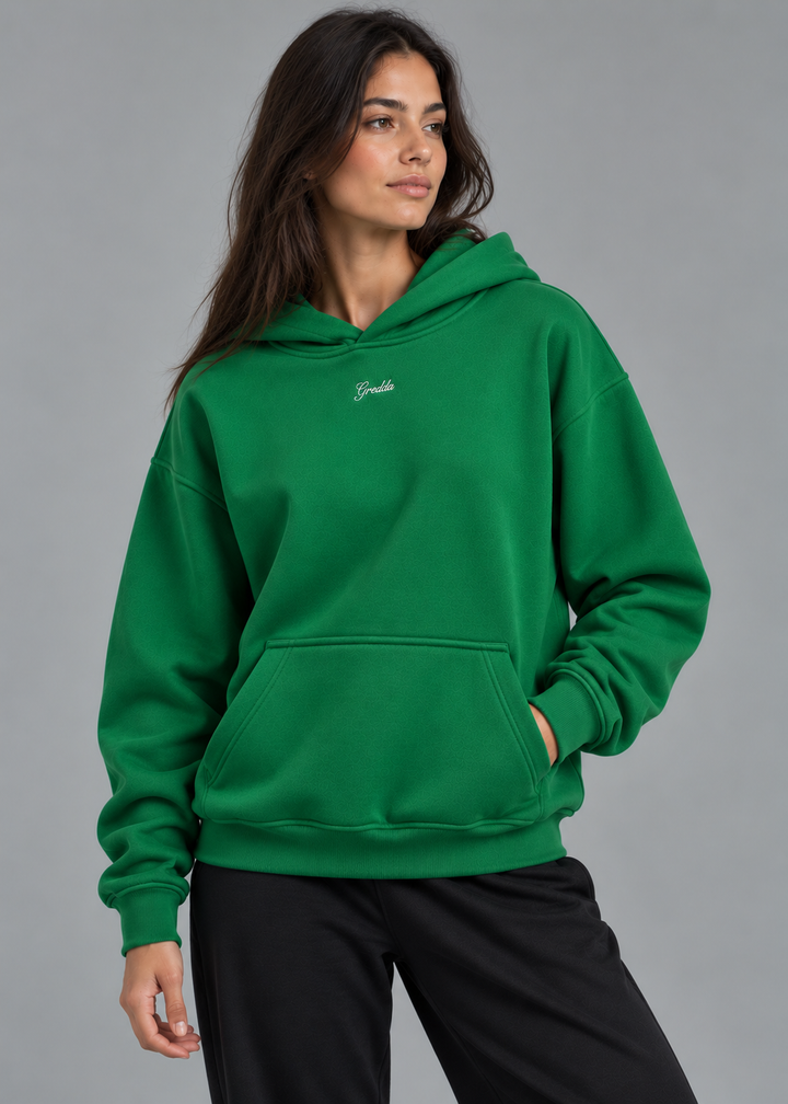 Cloud Comfort Hoodie Dama Verde Trebol