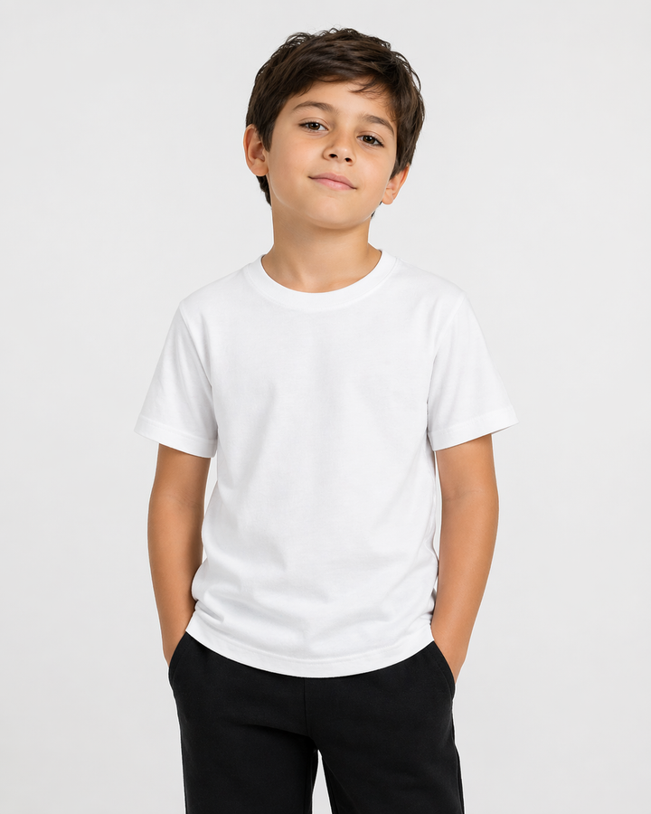 Essential Kids Tee White