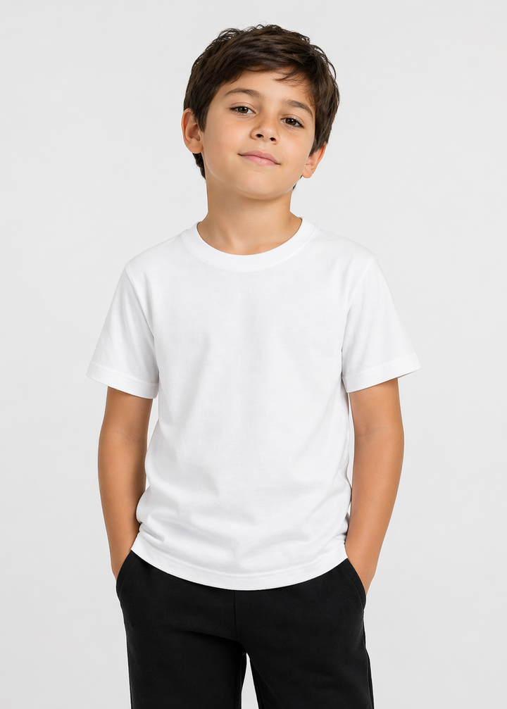 Essential Kids Tee White