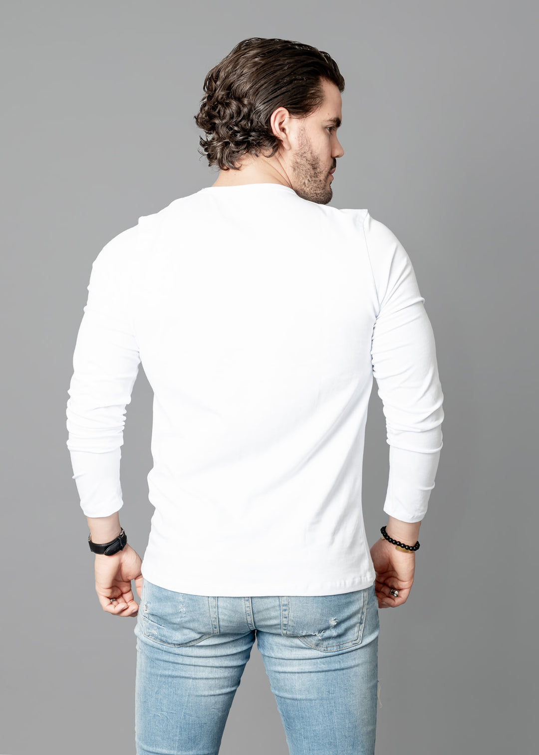 Long Sleeve Basic White